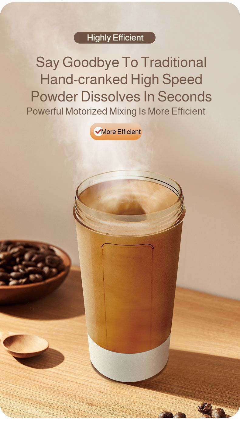 Description Picture 6 of itemElectric Powder Mixing Cup Automatic Shaker Bottle Mixer Shake Bottle Milk Coffee Blender Kettle fro Gym outdoor