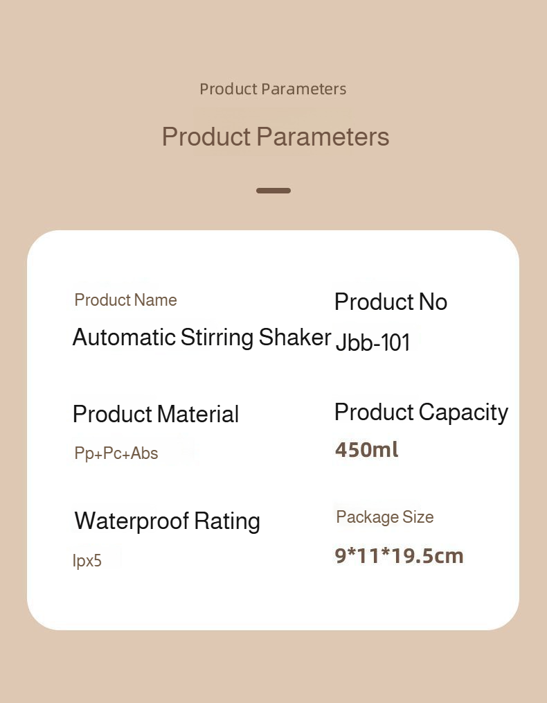 Description Picture 2 of itemElectric Powder Mixing Cup Automatic Shaker Bottle Mixer Shake Bottle Milk Coffee Blender Kettle fro Gym outdoor